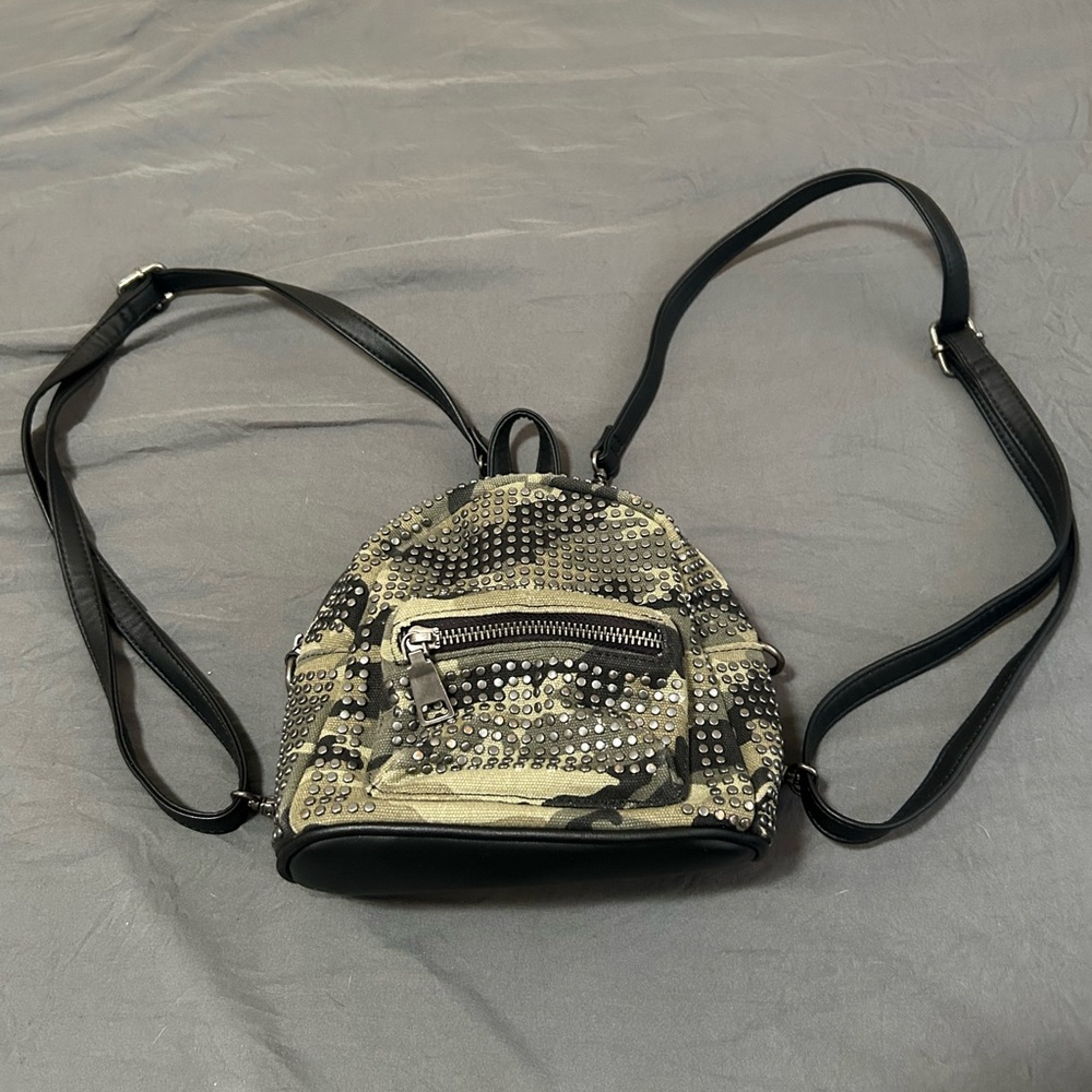 Steve Madden Camouflage Backpack with Black Straps